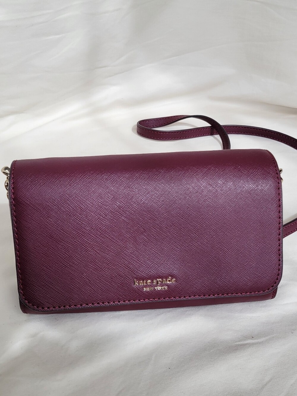 Kate Spade Plum Crossbody Wallet Bag